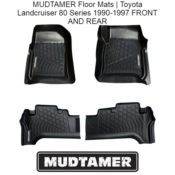 MUDTAMER Floor Mats | Toyota Landcruiser 80 Series 1990-1997 FULL SET