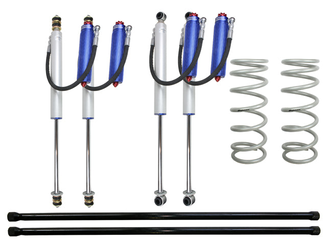 Superior Remote Reservoir 2.0 2 Inch (50mm) Lift Kit Suitable For Toyota LandCruiser 100 Series 6cyl (Kit) - SUP-RR-100IFS26