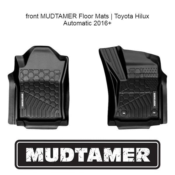 FRONT MUDTAMER Floor Mats | Toyota Hilux Automatic 2016+