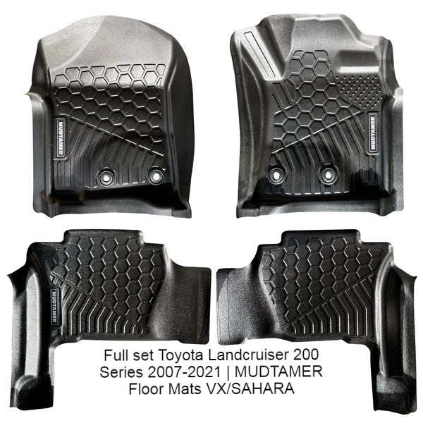 Toyota Landcruiser 200 Series 2007-2021 | MUDTAMER Floor Mats  VX/SAHARA