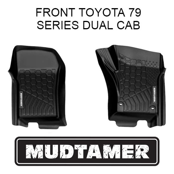 FRONT MUDTAMER Floor Mats | Toyota LandCruiser 79 Series Dual Cab 2012+