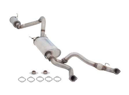 100 V8 Series 3" Cat-Back System 409 Raw Stainless Steel Exhaust E4-TL108-CBS