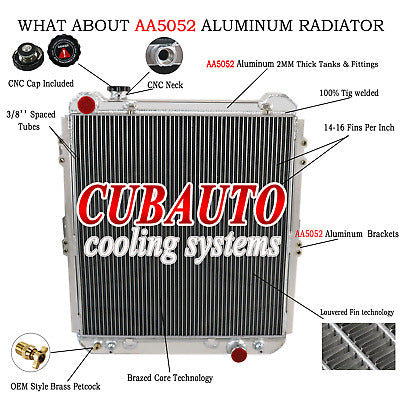 Toyota Hilux Surf KZN130 1KZ-TE 3.0 TD 1993-1996 Radiator Aluminium